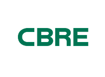 CBRE just text in green